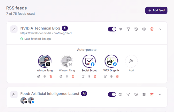 RSS automation